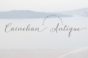 Carnelian Antique - Contemporary style script Font Download