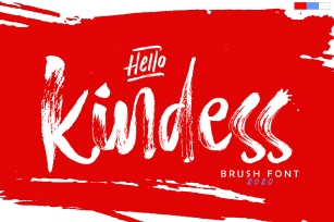 Hello Kindess Brush Font & Extras Font Download