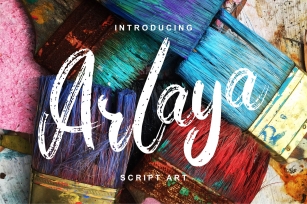 Arlaya | Script Art Font Font Download