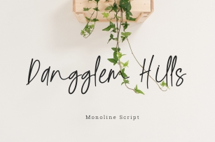 Dangglem Hills Font Script Font Download