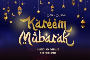 Kareem Mubarak Arabic Look Font Font Download