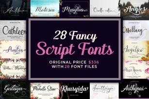 28 Fancy Script Fonts Font Download