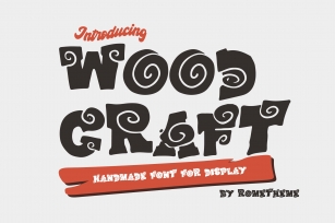 Wood Craft - Handmade Display Font Font Download