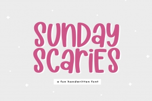 Sunday Scaries - A Fun Handwritten Font Font Download