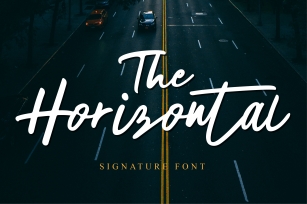 The Horizontal Signature Font Font Download