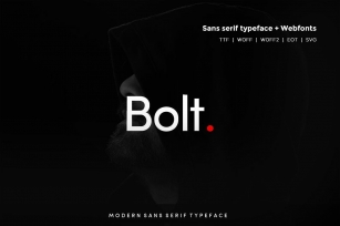Bolt Sans - Modern Typeface and WebFont Font Download