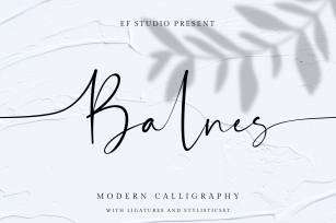 Balnes | Modern Script Font Download