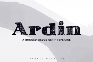 Ardin | Distressed Wedge Serif Font Download