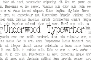 Underwood Typewriter Font Download