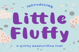 Little Fluffy - a quirky handwritten font Font Download