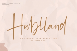 Hublland - Modern Script Font Download