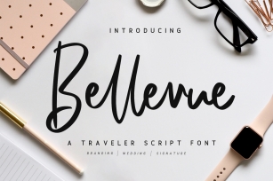 Bellevue  A Traveler Script Font Font Download