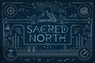 Sacred North Display Font Font Download
