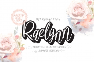 Raelynn Regular | modern script layered Font Download