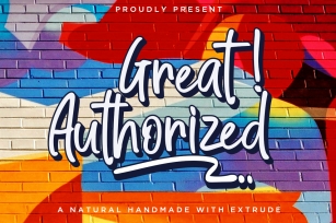 Great Authorized  Handmade Font Font Download