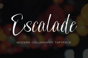 ESCALADE modern calligraphy Font Download