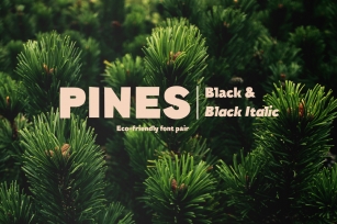 Pines Black & Pines Black Italic Font Download