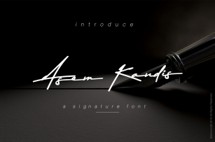 Asem Kandis - A Signature Font Font Download