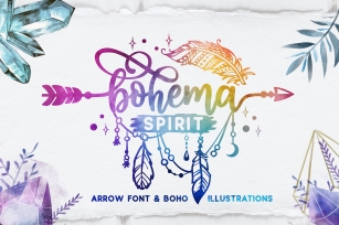 Bohema Spirit font and illustrations Font Download