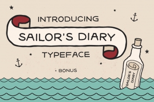 Sailors Diary Sans Tattoo Style Font Font Download