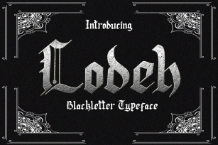 Lodeh - Black Letter Typeface Font Download