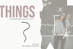 Things - A Doodle Design Font Font Download