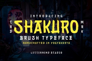 Shakuro - Brush Typeface Font Download