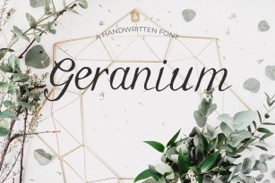 Geranium Font Font Download