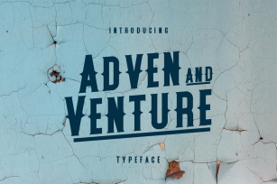 Adven and Venture Typeface Font Download