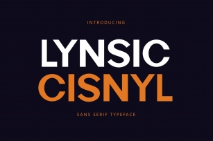 Lynsic Cisnyl - Sans Serif Font Font Download