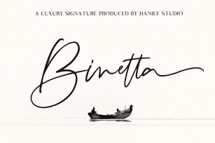 Binetta SignatureModern Script Font Download