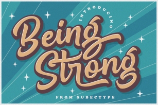 Being Strong Layered Font Font Download