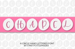 Chapel - A Circle Hand Lettered Font Font Download