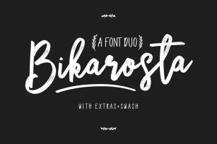 Bikarosta Font Duo with Extras Font Download