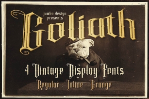 Goliath - Display Font Font Download