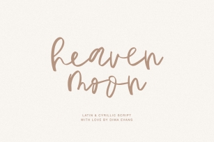 HeavenMoon Latin and Cyrillic Font Download