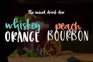 Mixed Drink Duo Font Download