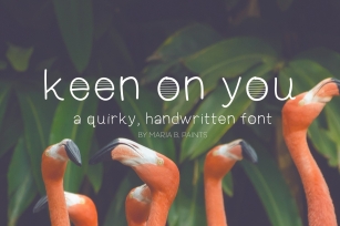 Keen On You a quirky, handwritten font with skinny lines Font Download