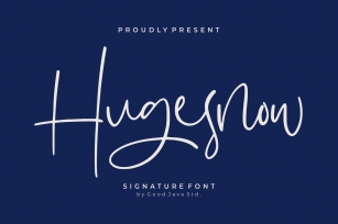 Hugesnow - Signature Font Font Download