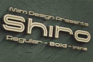 Shiro - Modern Font Font Download