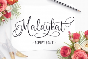 Malaykat Script Font Font Download