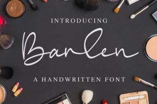 Barlen - A Handwritten Font Font Download