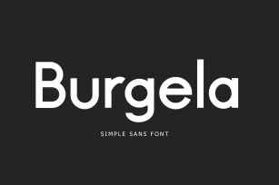 Burgela Simple Sans Font Font Download
