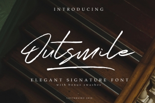 Outsmile Elegant Signature Font Font Download