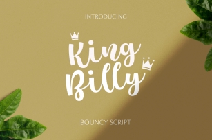 King Billy - Bouncy Script Font Download