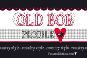 OLD BOB PROFILE Font Download