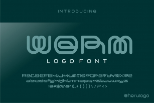 Worm logo font Font Download