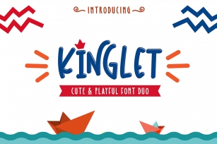 Kinglet - Cute Font Duo With Extrasu00a0 Font Download