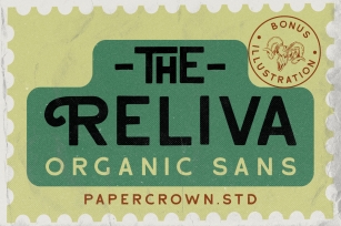Reliva - Organic Sans EXTRA Font Download