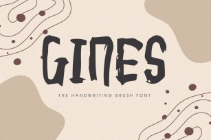 Gines - A Handwriting Font Font Download